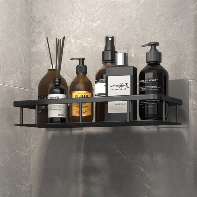 Metal Suction Cup Bathroom Shelves - Durable Metal, Tool-Free Installation, view 10