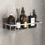 Metal Suction Cup Bathroom Shelves - Durable Metal, Tool-Free Installation, view 11