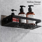Metal Suction Cup Bathroom Shelves - Durable Metal, Tool-Free Installation, view 2