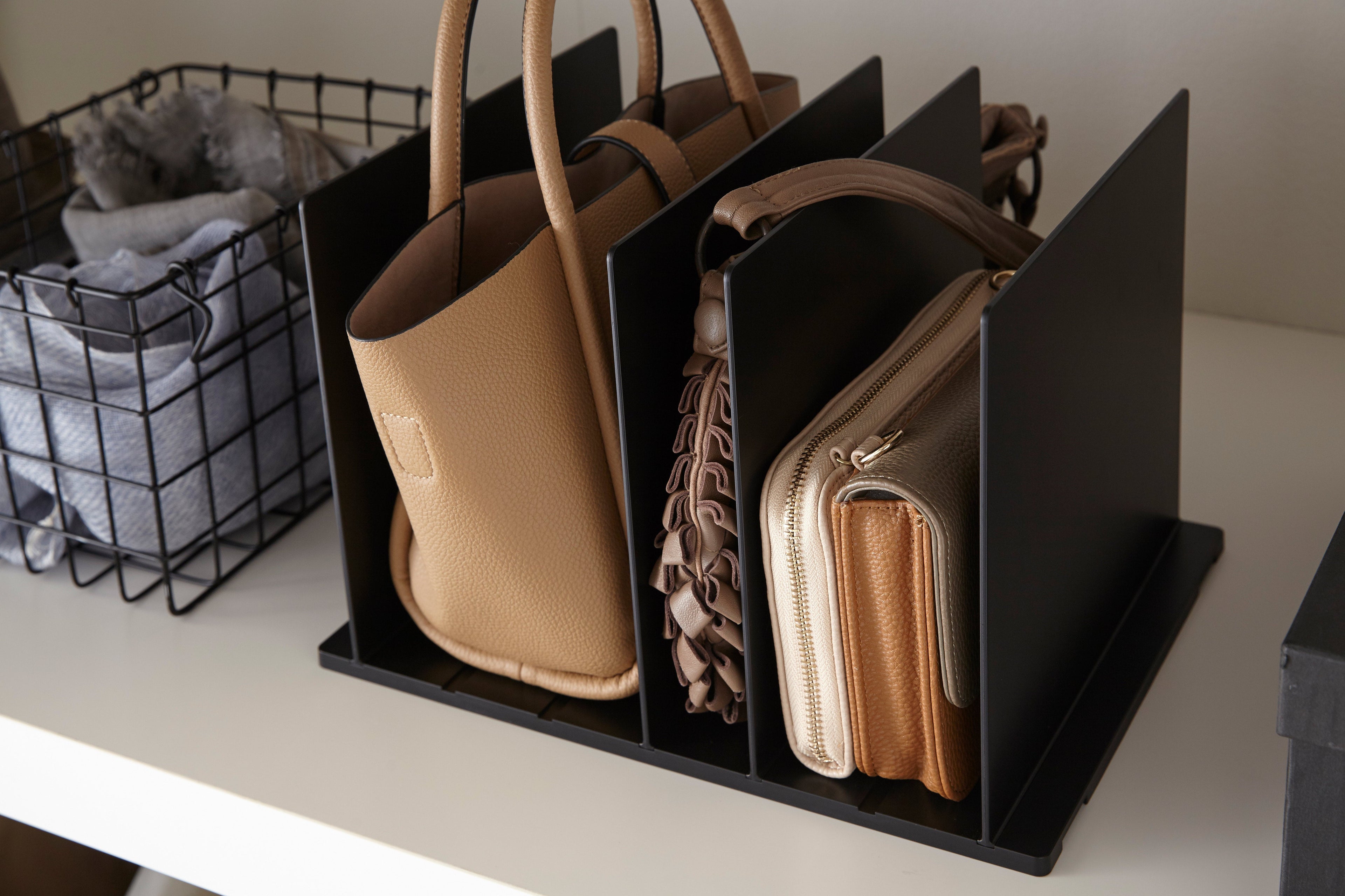Handbag Organiser Set of 2 - Modular Square Base, 8 Vertical Dividers, view 7