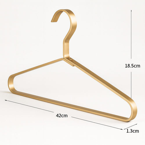 Alloy Slimline Clothes Hangers - Anti-Slip, 16.5 Inch, Reinforced Frame, view 2