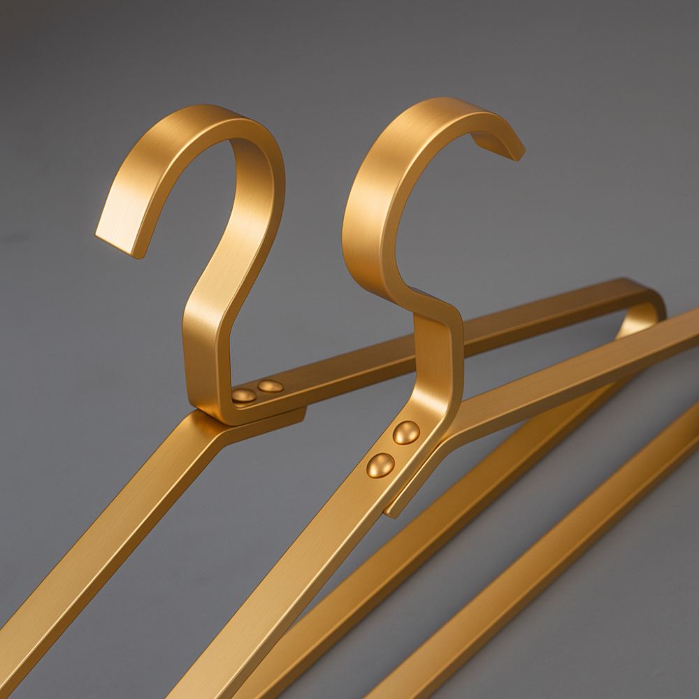 Alloy Slimline Clothes Hangers - Anti-Slip, 16.5 Inch, Reinforced Frame, view 4