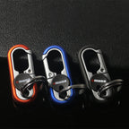Steel Double Ring Hook Keychain - Zinc Alloy, Secure Design, view 12
