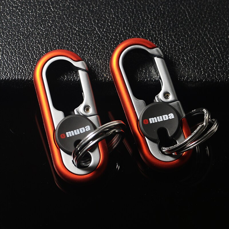Steel Double Ring Hook Keychain - Zinc Alloy, Secure Design, view 8