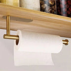Wall Kitchen Paper Towel Holder - Stainless Steel, Self-Adhesive, 33 x 6 cm, view 7
