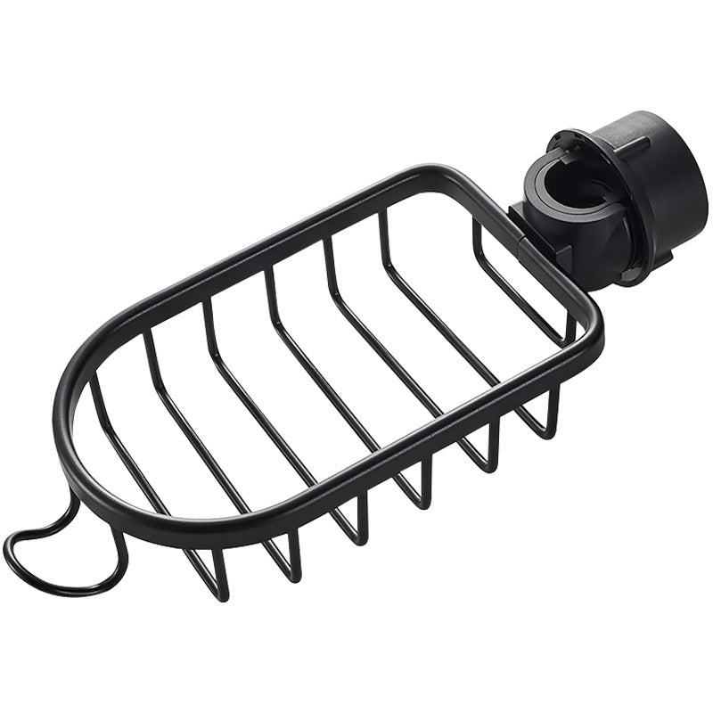 Kitchen Faucet Storage Rack for Sink - Punch-Free, Drainable, Compact, view 5