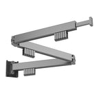 Aluminum Alloy Folding Ring Hook Drying Rack - Black or White, 110 lb Capacity, view 12