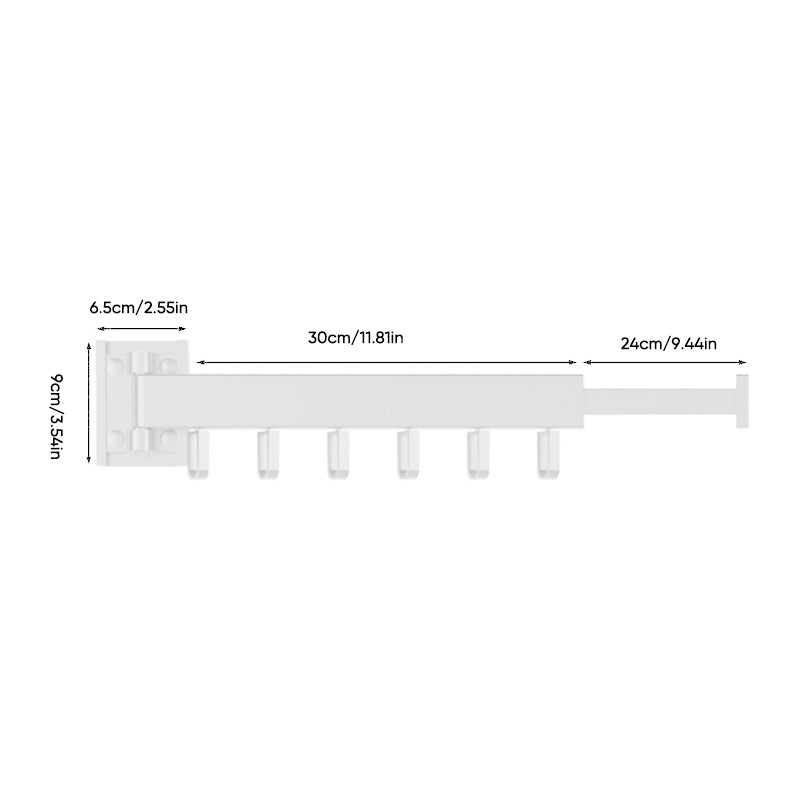 Aluminum Alloy Folding Ring Hook Drying Rack - Black or White, 110 lb Capacity, view 15