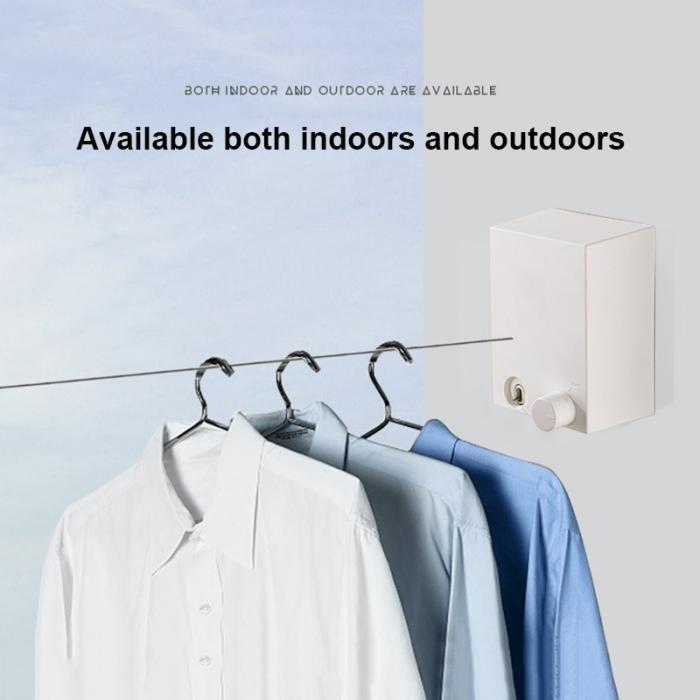 Retractable Stainless Steel Clothesline for Indoor and Outdoor Use - 4.2m Wire, view 5