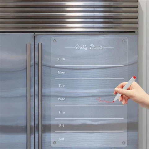 Weekly Planner Magnetic Fridge Organiser - 16" x 12", Wipe-Clean Surface, view 5