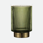 Gold Foil Glass Makeup Organizer - Borosilicate, 7 x 8cm, Dark Green, view 16