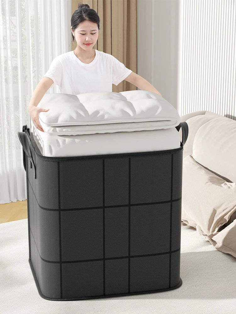 XL Foldable Storage Bag for Clothing, Duvets, Underbed, Travel - Reinforced Handles, view 2