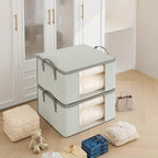 Classic Stripe Foldable Storage Bag - 22"x14"x10", Spacious Design, view 3