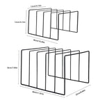 Wrought Iron Book and Vinyl Stand - Triangle Shelf, Metallic Finish, view 5