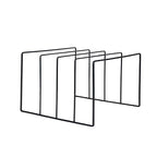 Wrought Iron Book and Vinyl Stand - Triangle Shelf, Metallic Finish, view 6