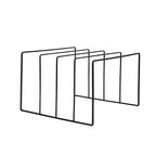 Wrought Iron Book and Vinyl Stand - Triangle Shelf, Metallic Finish, view 7