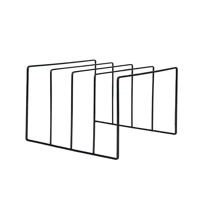 Wrought Iron Book and Vinyl Stand - Triangle Shelf, Metallic Finish, view 7