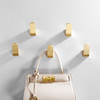 Golden Brass Wall Hook for Dresses - Supports up to 15 kg, 5.5 cm Height, view 2