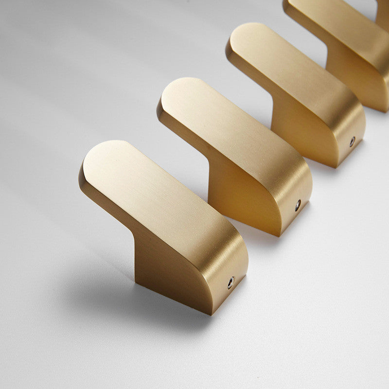 Golden Brass Wall Hook for Dresses - Supports up to 15 kg, 5.5 cm Height, view 3