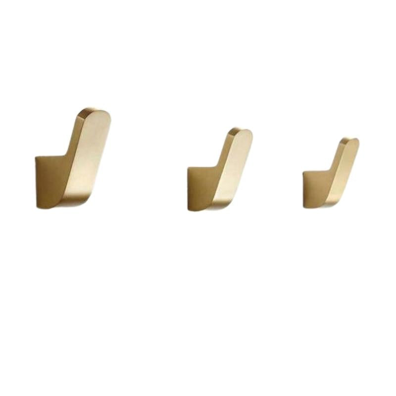 Golden Brass Wall Hook for Dresses - Supports up to 15 kg, 5.5 cm Height, view 6