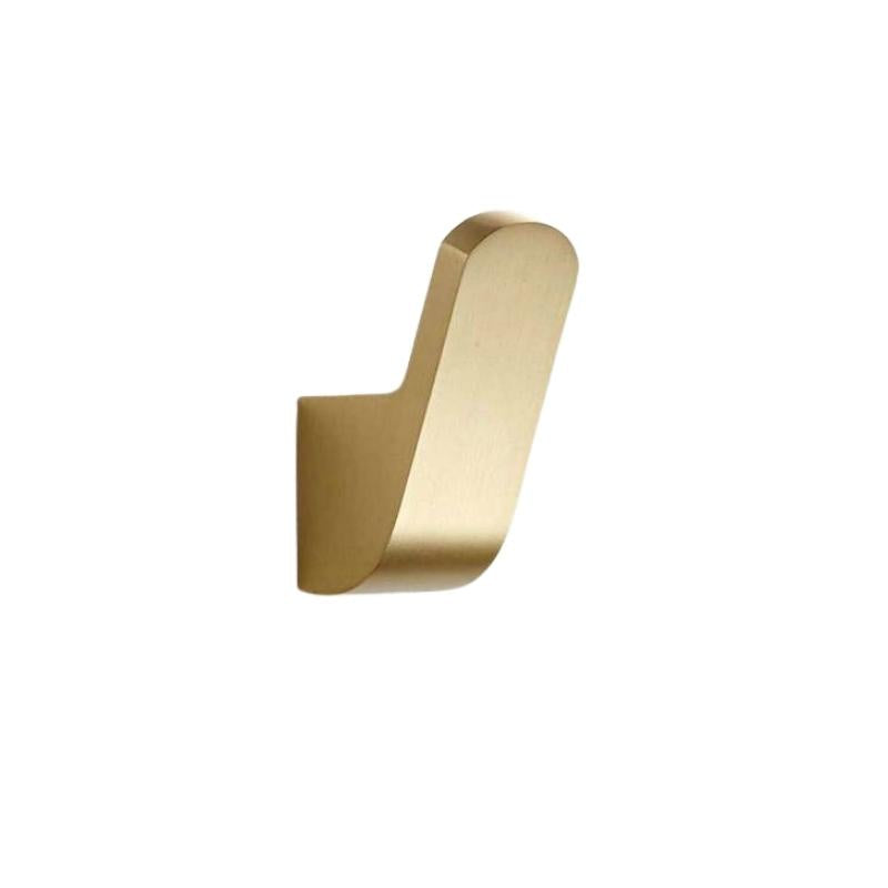 Golden Brass Wall Hook for Dresses - Supports up to 15 kg, 5.5 cm Height