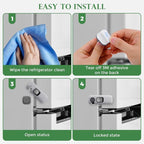 Child Safety Cabinet Locks for Kitchen and Bathroom - Self-Adhesive, 5 Pack, view 4
