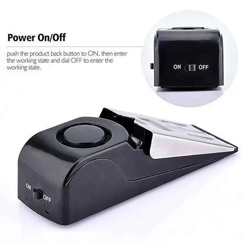 Anti-theft Door Stopper Alarm - 120 dB, Adjustable Sensitivity, Portable, view 8