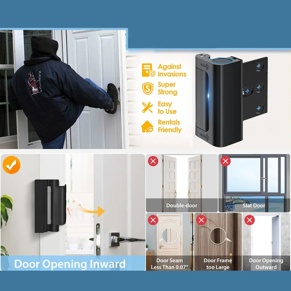 Anti-theft Childproof Door Safety Latch - Aluminium Alloy, 33 x 23 cm, view 5