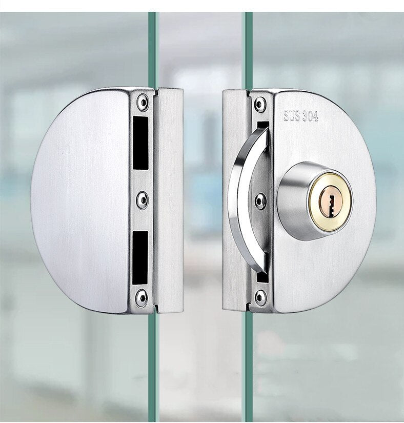 Sliding Door Stainless Steel Safety Glass Door Lock - 10-14mm Glass, view 11