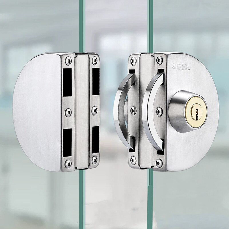 Sliding Door Stainless Steel Safety Glass Door Lock - 10-14mm Glass, view 12