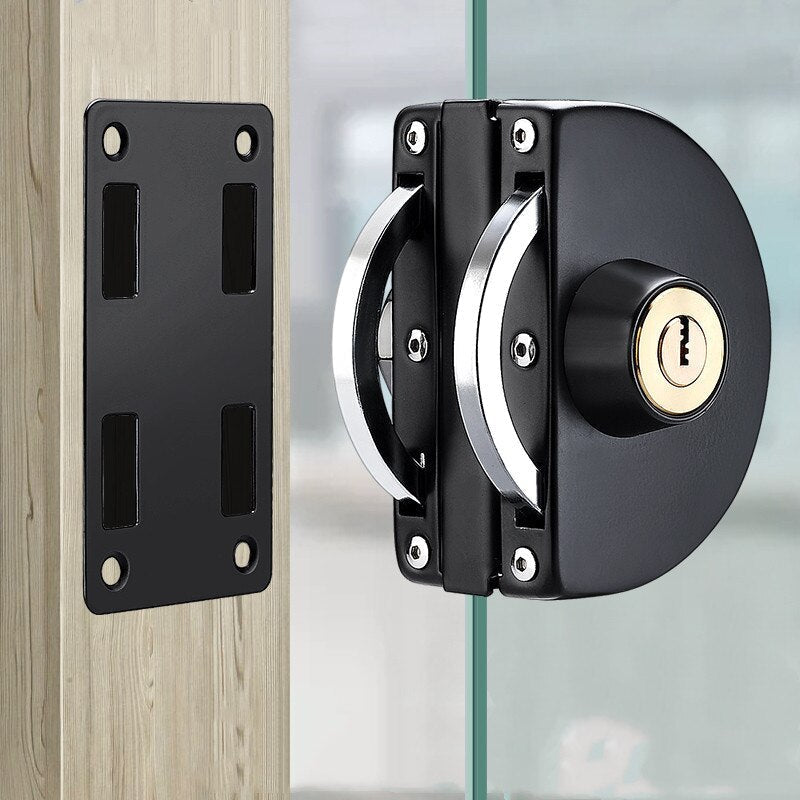 Sliding Door Stainless Steel Safety Glass Door Lock - 10-14mm Glass, view 13