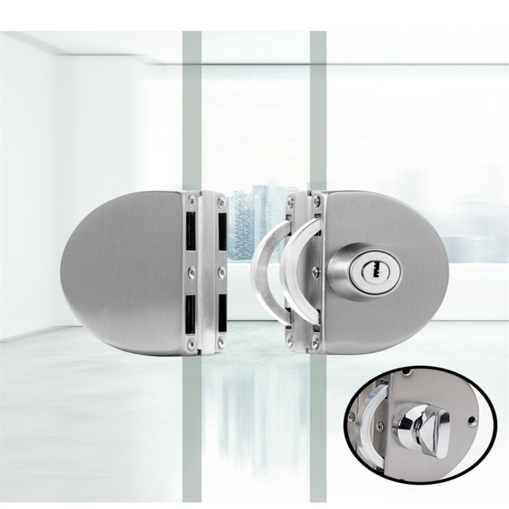 Sliding Door Stainless Steel Safety Glass Door Lock - 10-14mm Glass, view 3