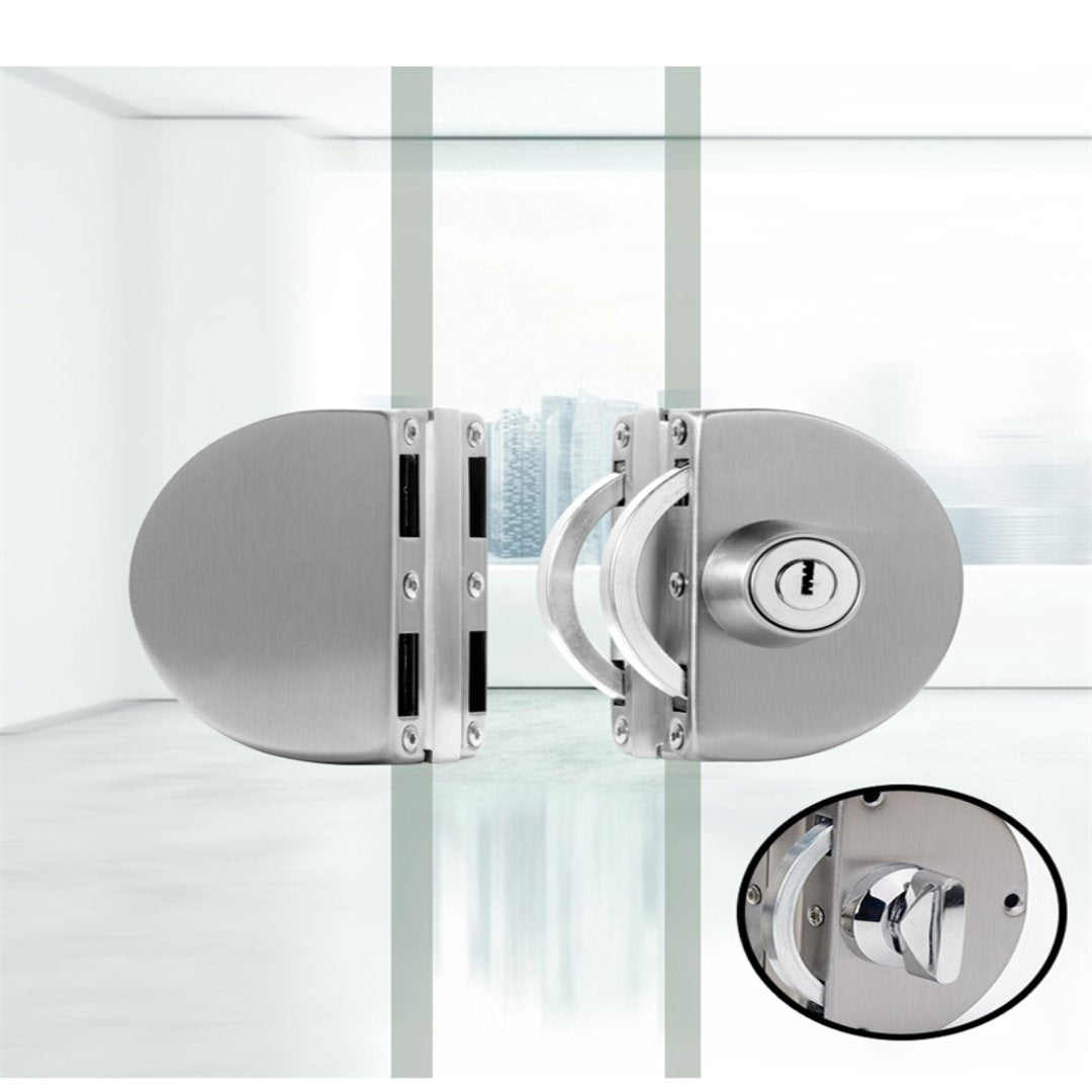 Sliding Door Stainless Steel Safety Glass Door Lock - 10-14mm Glass, view 3