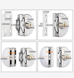 Sliding Door Stainless Steel Safety Glass Door Lock - 10-14mm Glass, view 9