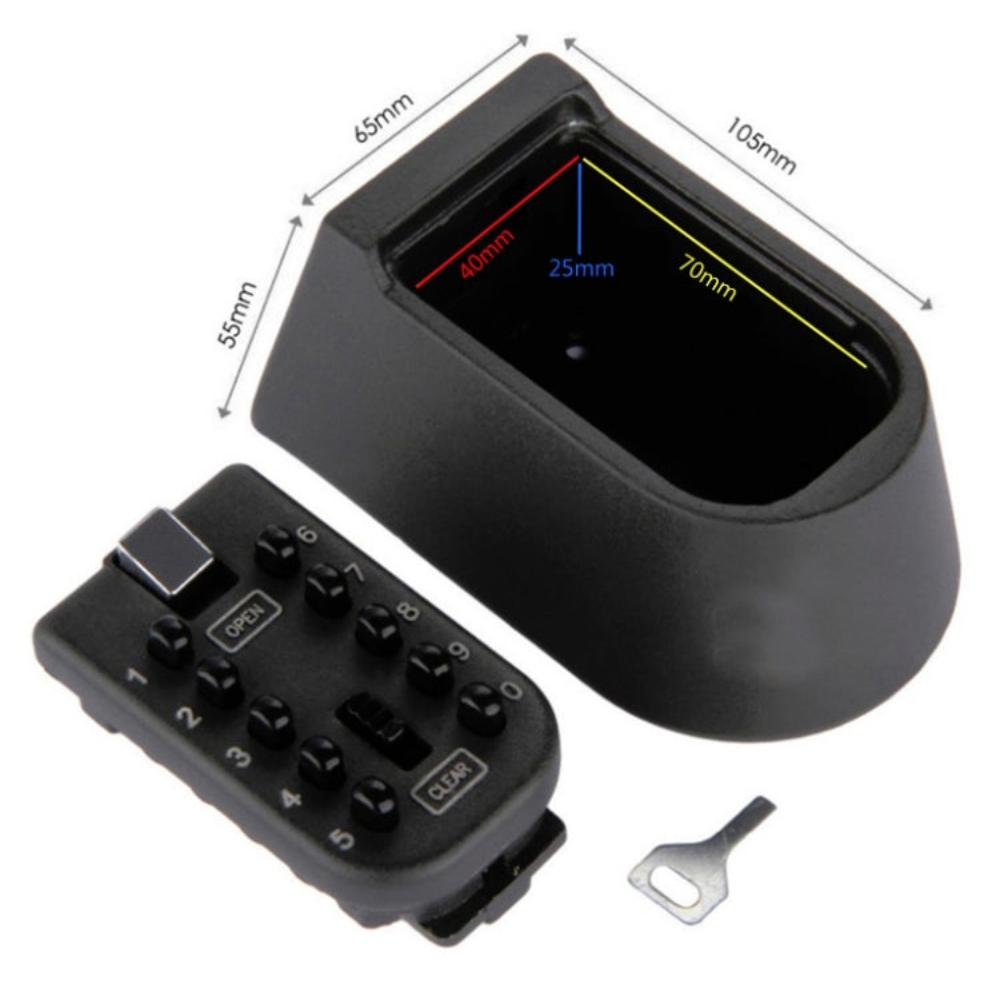 Police Approved Wall Mounted Key Safe - Holds Up to 2 Keys, Weather Resistant, view 6