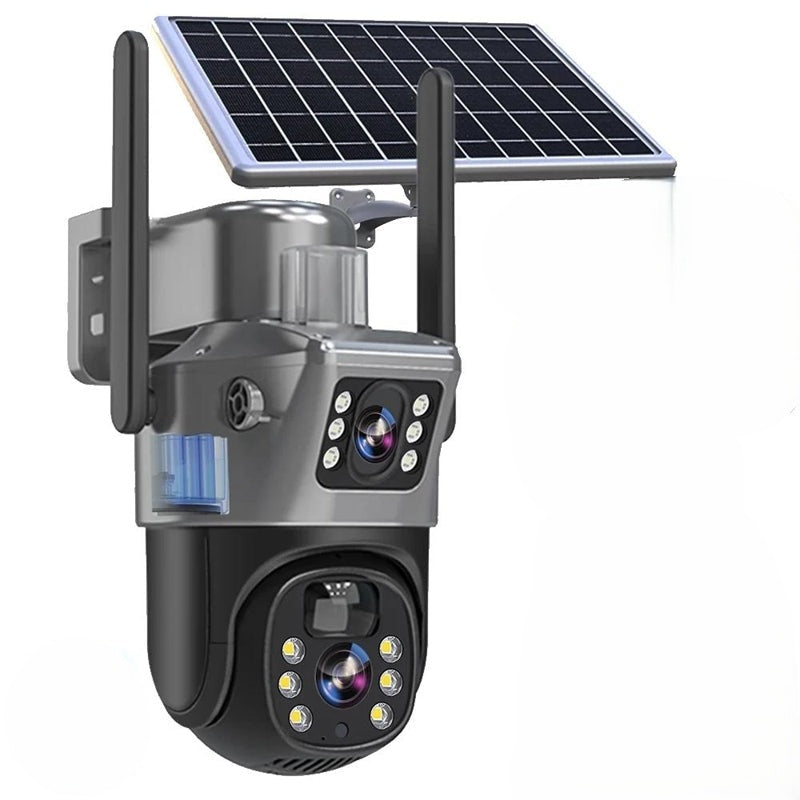 Wireless 4K Outdoor Security Camera with Solar Panel, 4G, Dual Lens, Ip66, view 12