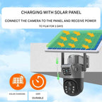 Wireless 4K Outdoor Security Camera with Solar Panel, 4G, Dual Lens, Ip66, view 6