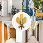 Portable Travel Security Door Stopper - Stainless Steel, Black or Gold, view 11