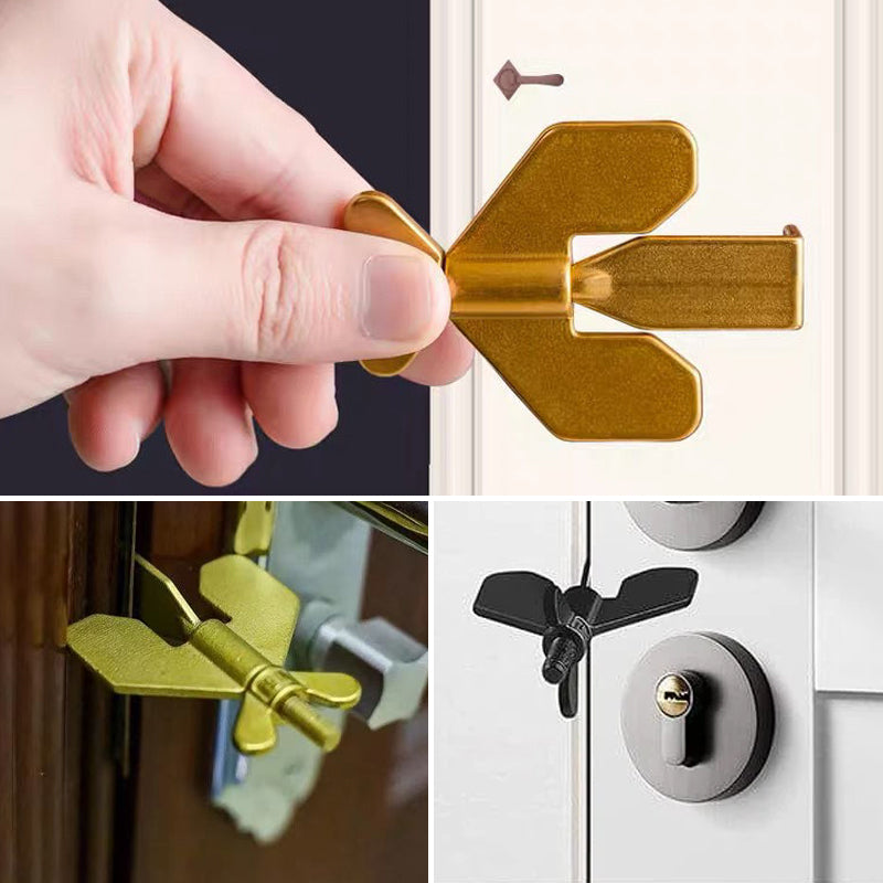 Portable Travel Security Door Stopper - Stainless Steel, Black or Gold, view 12