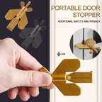 Portable Travel Security Door Stopper - Stainless Steel, Black or Gold, view 3
