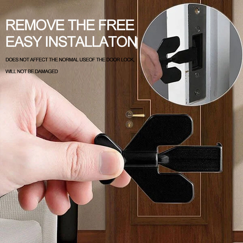 Portable Travel Security Door Stopper - Stainless Steel, Black or Gold, view 4
