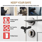 Portable Travel Security Door Stopper - Stainless Steel, Black or Gold, view 5