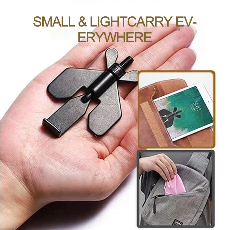 Portable Travel Security Door Stopper - Stainless Steel, Black or Gold, view 7