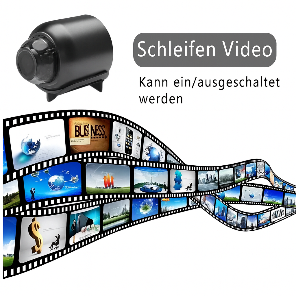 Mini Surveillance Camera WLAN - Night Vision, Motion Detection, 1080p HD, view 3