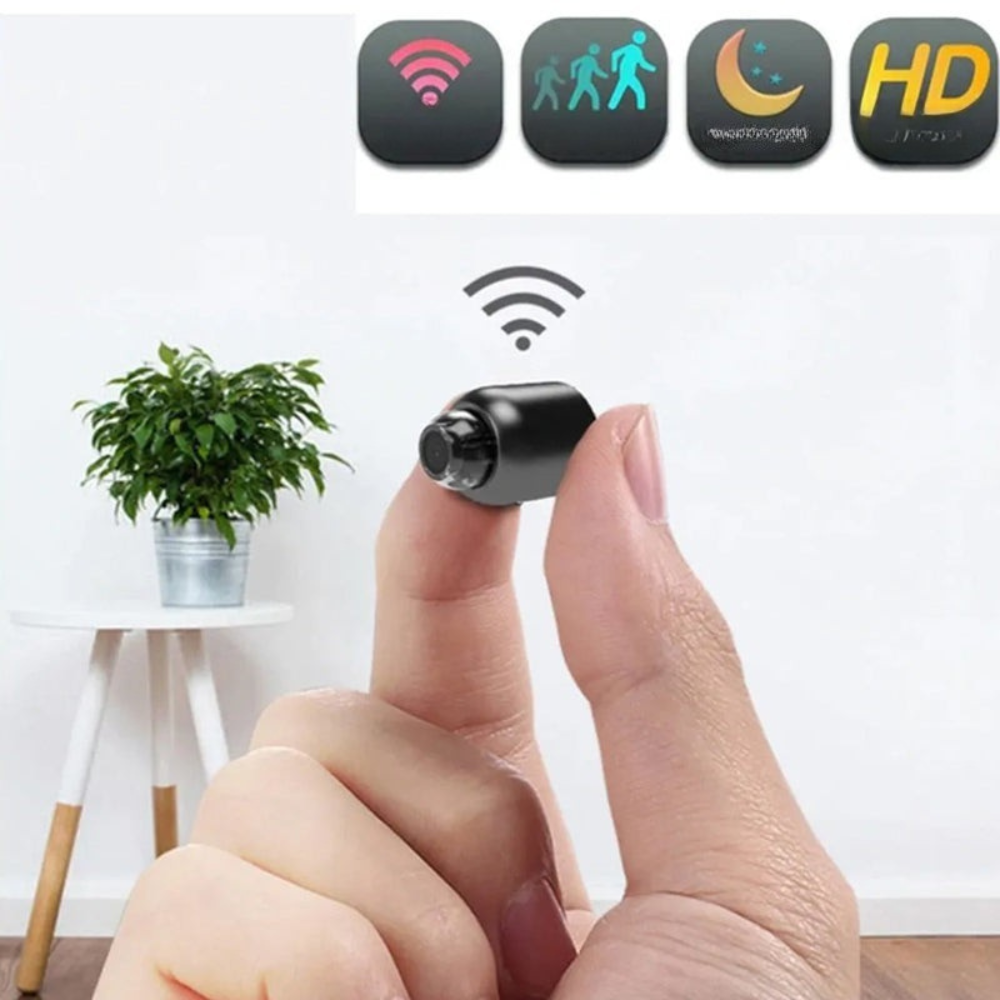 Mini Surveillance Camera WLAN - Night Vision, Motion Detection, 1080p HD, view 6
