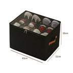 Foldable Shoe Organizer for Closet - 30 cm, Beige, Gray, Black, view 10