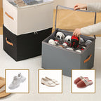 Foldable Shoe Organizer for Closet - 30 cm, Beige, Gray, Black, view 2