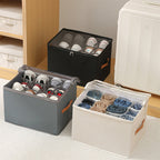 Foldable Shoe Organizer for Closet - 30 cm, Beige, Gray, Black, view 4