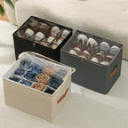 Foldable Shoe Organizer for Closet - 30 cm, Beige, Gray, Black, view 5
