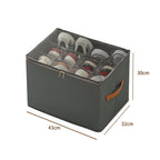 Foldable Shoe Organizer for Closet - 30 cm, Beige, Gray, Black, view 9